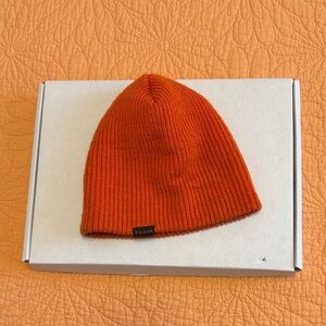 Filson Vibrant Orange Ribbed Beanie